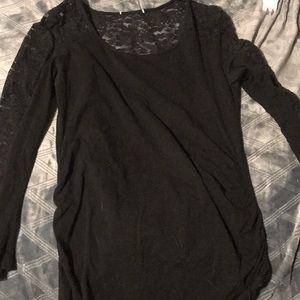 Black long sleeve maternity